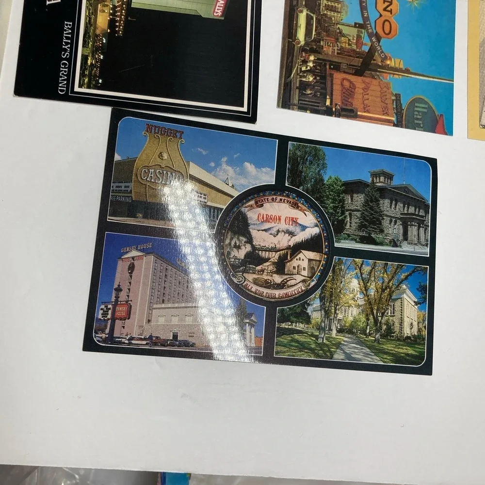 Vtg Postcards Nevada:‎ Reno, Carson City, Laughlin Cards and Hoover Dam Folder